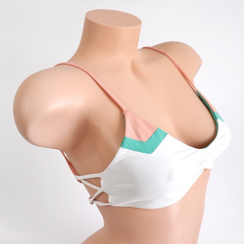 L*Space Haley Color Blocked Strappy Bikini Top - Picture 3 of 8